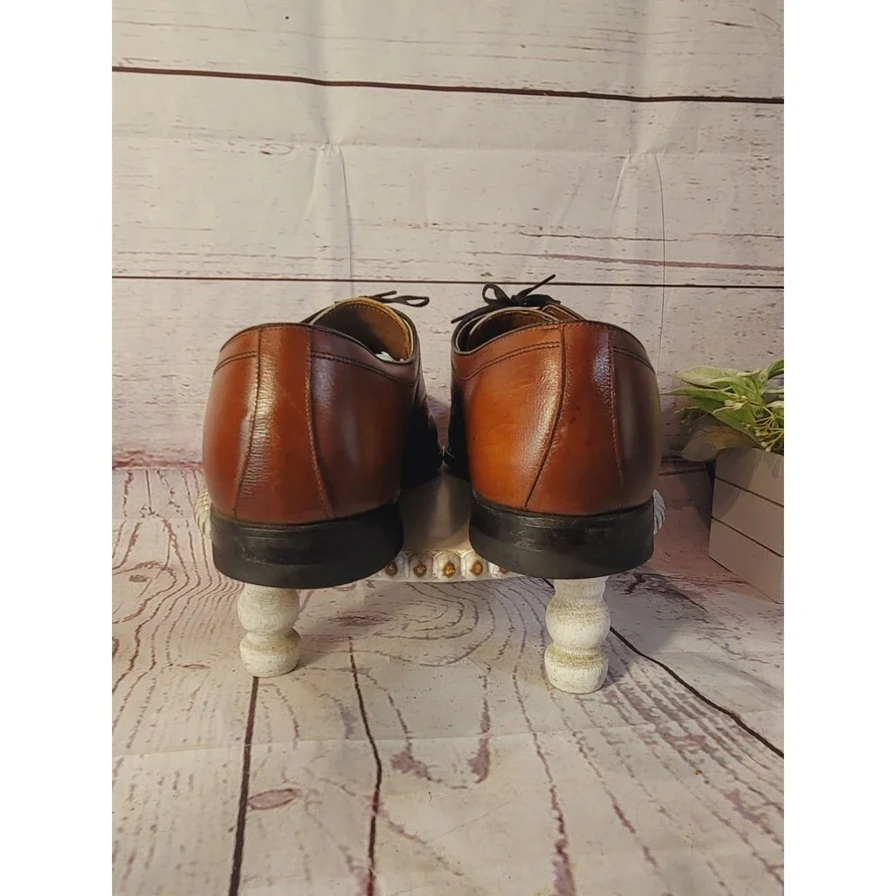 Vintage Hanover Imperial Style #2425 Mens Leather Oxford Derby Shoes Size 13D.